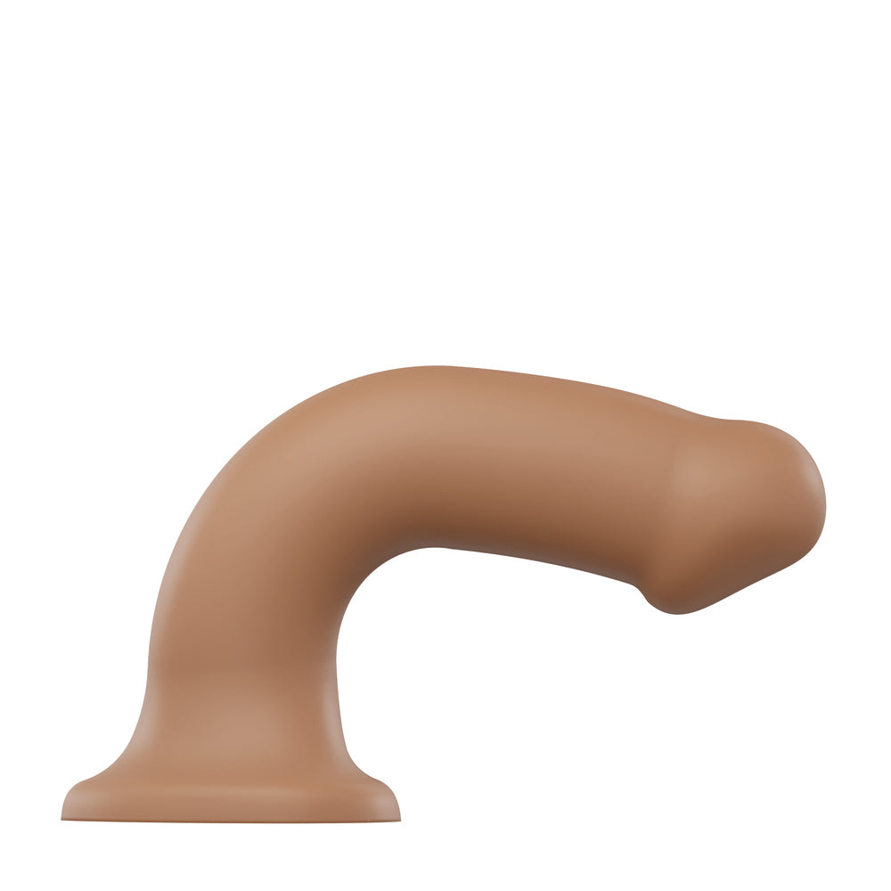 Strap On Me Silicone Dual Density Bendable Dildo Small Caramel