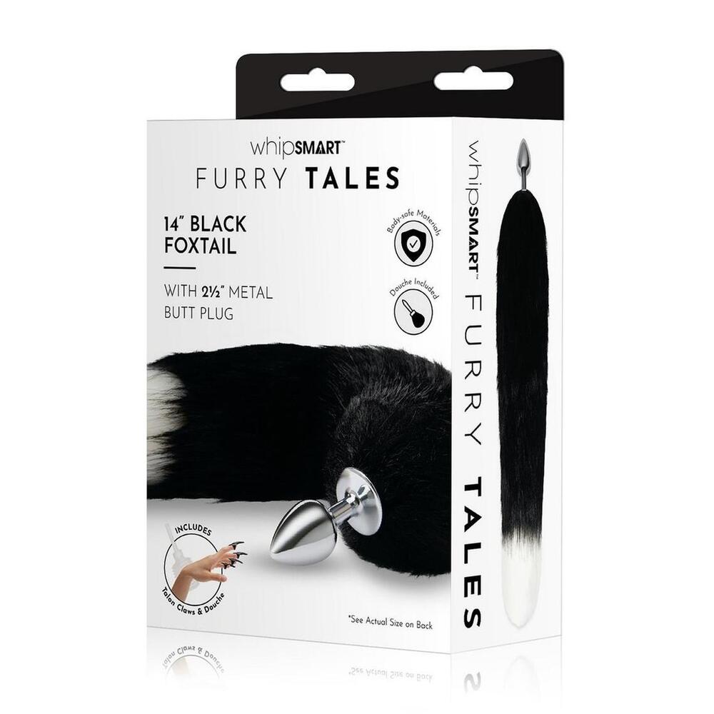 Furry Tales Black Foxtail Butt Plug