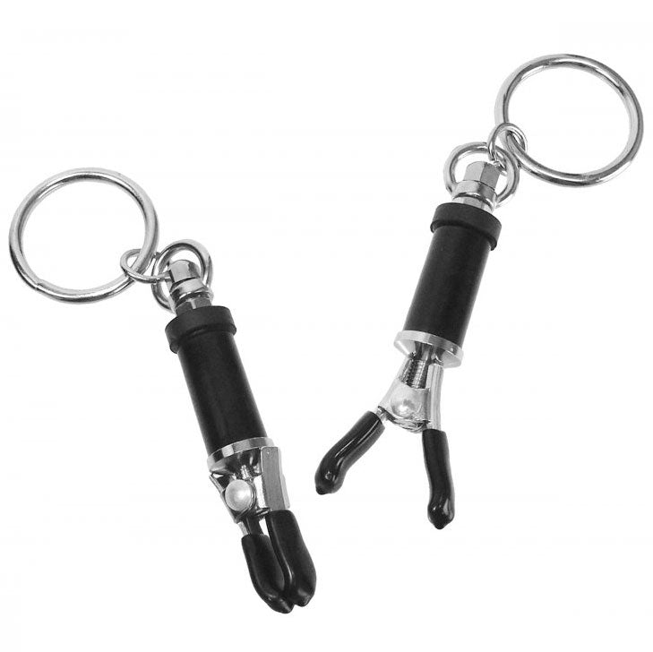 Bondage Ring Barrel Nipple Clamps